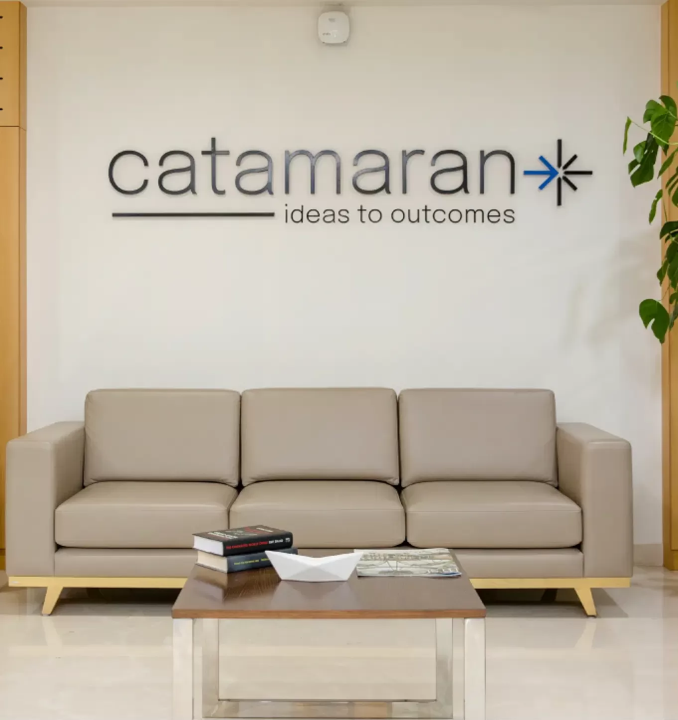 Catamaran office lounge