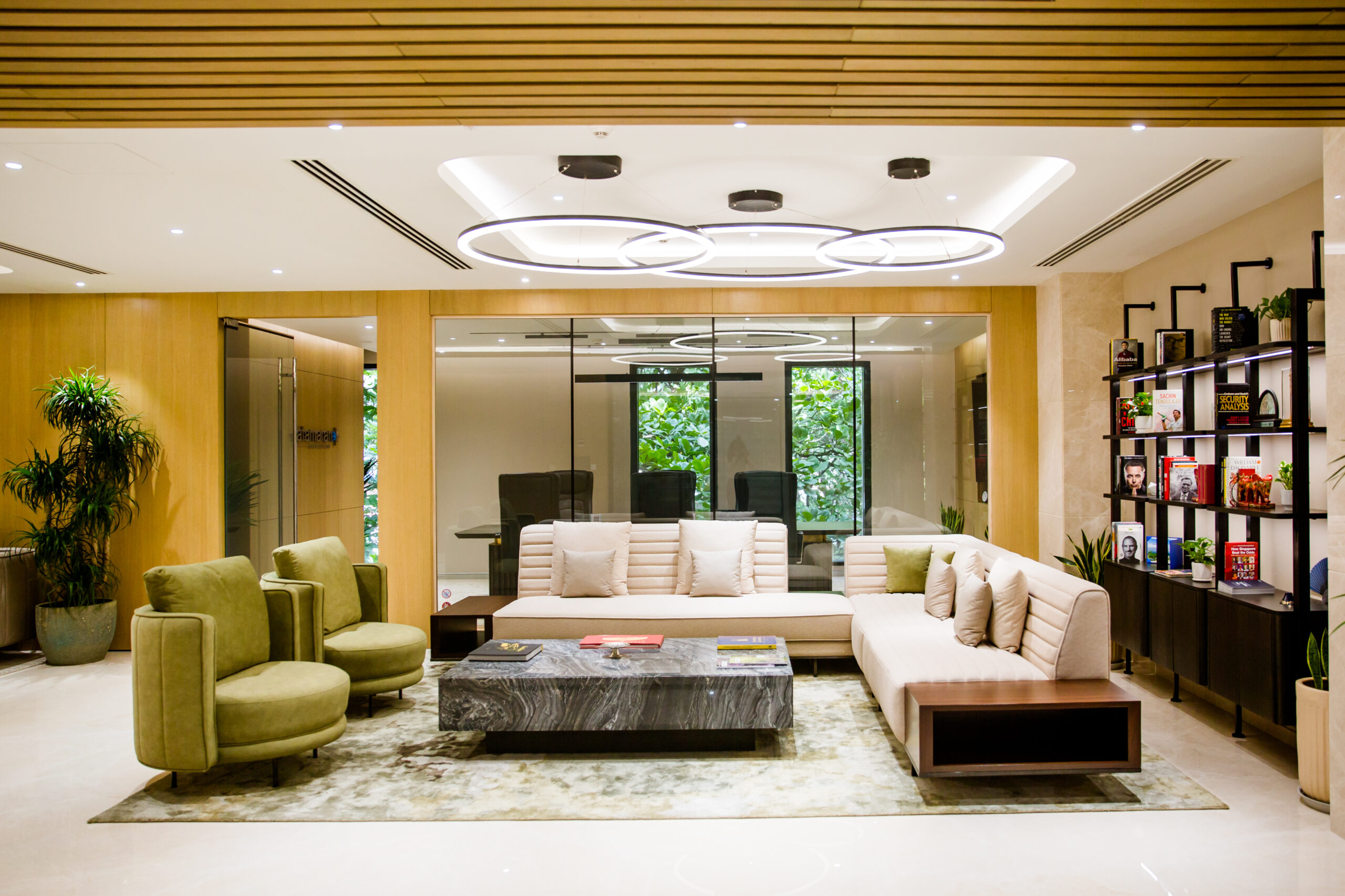 Catamaran office lounge